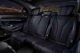 Interior of Mercedes Benz S550 sedan 